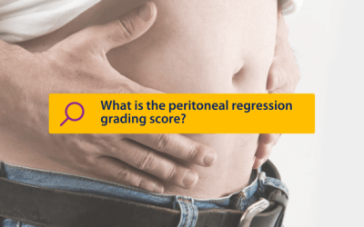 What is the peritoneal regression grading score?